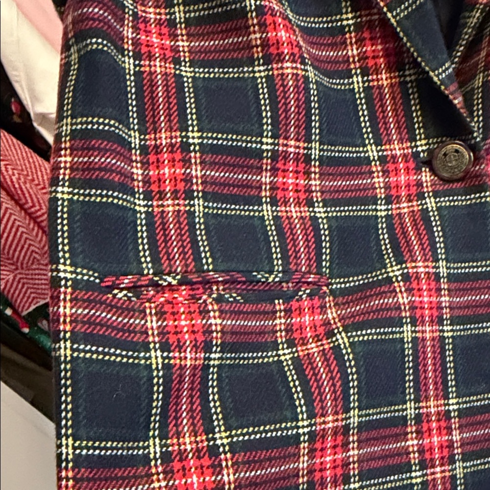 Sag Harbor Red and Black Plaid Blazer - Picture 4 of 4